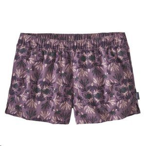 Patagonia W's Barely Baggies Shorts – Purple Botanical Pattern, size S